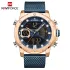 NAVIFORCE NF9172 Men Watch Quartz Digital Male Clock Military Sport Stainless Steel Top Brand Luxury Man Wristwatch